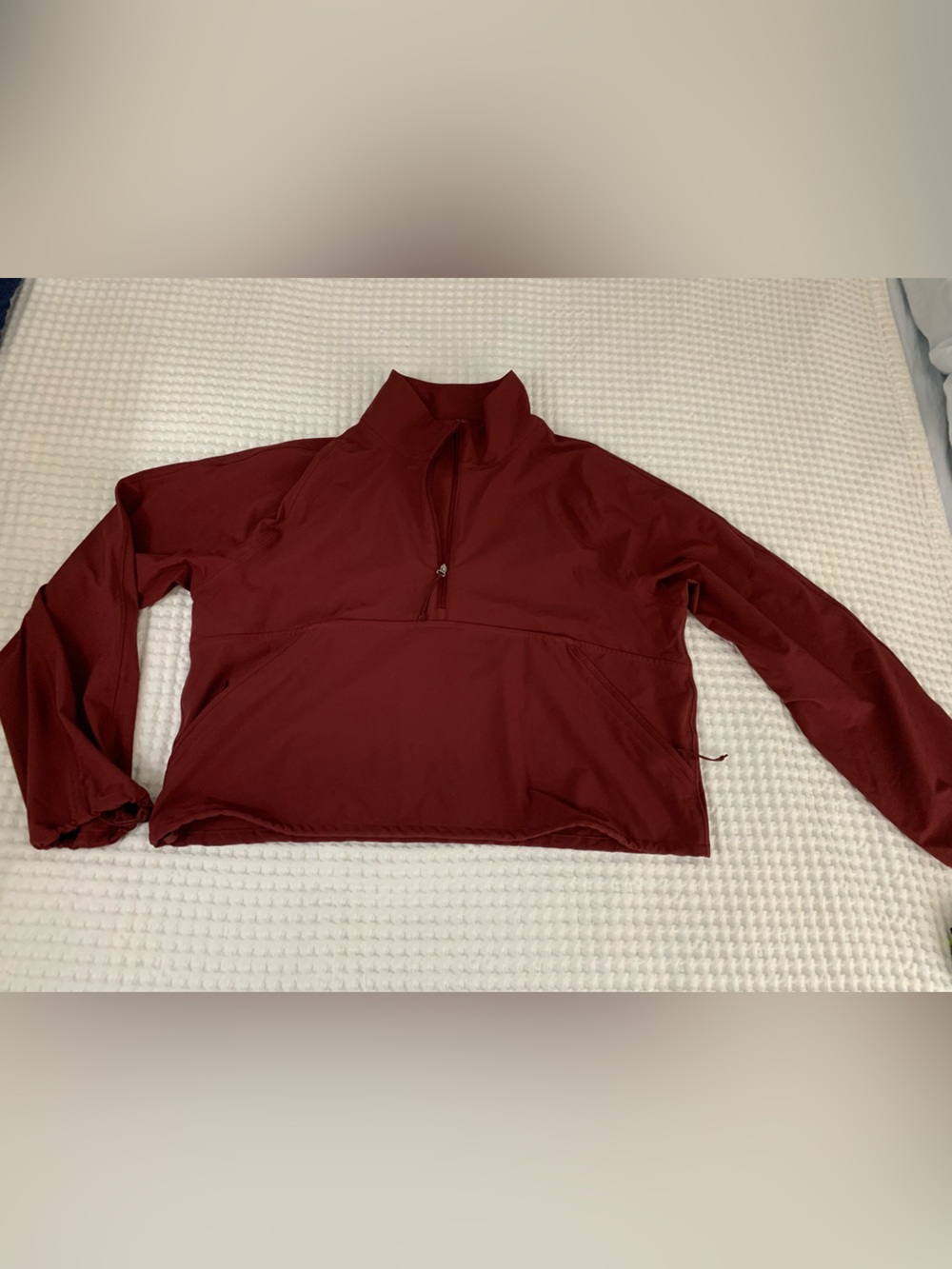 Athleta Maroon Half-Zip Jacket Size small